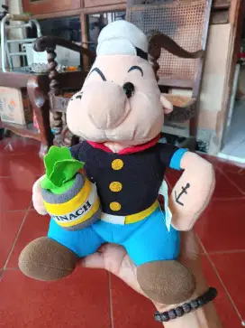 Boneka Popeye dengan Spinach