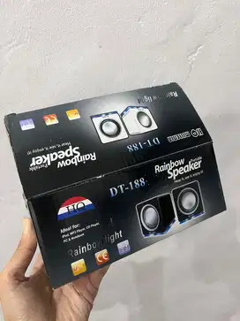 RAINBOW SPEAKER PORTABLE (BARANG BARU)