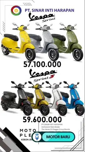 ️[Motor Baru] PROMO VESPA SPRINT ALL TYPE