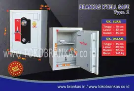 type 2 Brankas Brangkas XCELL Lemari besi Safety Box Cash Box