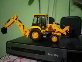 DieCast miniatur JCB Backhoe Loader Metal skala 1:50