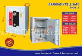 Brankas XCELL type 2 Brangkas Lemari besi Tahan Api Safety Cash Box