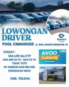 Lowongan Pengemudi Taksi Blue Bird