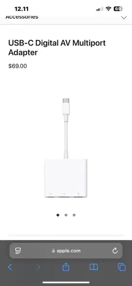 Multiport adapter USB-C to VGA Apple