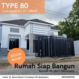 Rumah modern dengan 3 kamar tidur