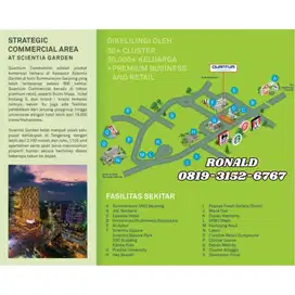 Ruko QUANTUM Samping jalan BOULEVARD Market tinggi UMN 5menit BSD City