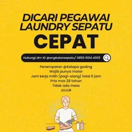 Loker Pegawai Laundry Sepatu Part-timer