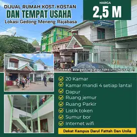 RUMAH KOS DKT UNILA PASSIVE INCOME 150JUTAAN DIJUAL