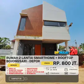 S758.Rumah 2 Lantai TERMURAH DiBojongsari depok dkt Jl Raya Curug