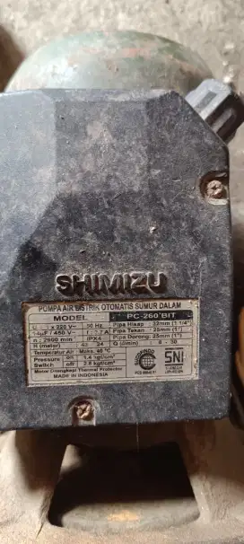 Mesin air shimizu pc 260 bit