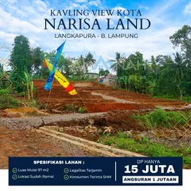 TANAH KAVLING NARISA LAND LANGKAPURA BANDAR LAMPUNG ANGSURAN CUMA 1JT