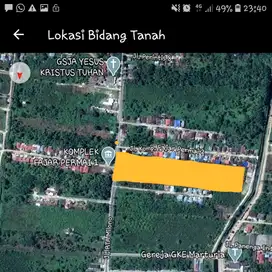 DiJual Murah Tanah berlokasi di jln. RTA. Milono km 8