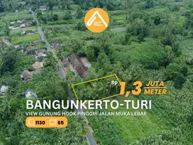 Jual Tanah Pinggir Jalan Akses Mudah View Gunung Udara Sejuk