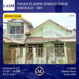 Murah Rumah Hitung Tanah Klampis Semolo Surabaya Timur blkg Hokky MERR