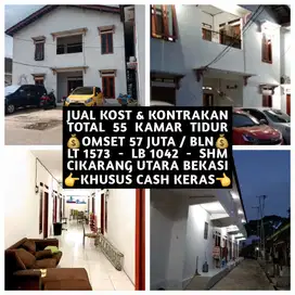 JUAL BUTUH KOST KOSAN KONTRAKAN 55 KAMAR DI CIKARANG UTARA BEKASI