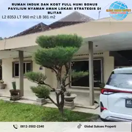 Rumah Utama Dan Kos Full Sewa Bonus Pavilion Lokasi Pusat Blitar