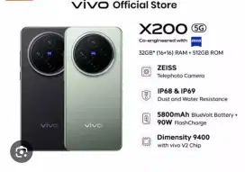 Vivo X200 Series Lensa Zeiss 200mp Telephoto