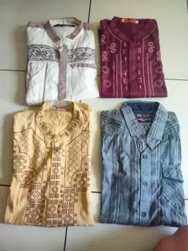 Baju kemeja + koko 4pcs