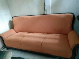 sofa kayu jati tiga dudukan