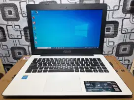 Laptop Asus X453M ram 4gb SSD slim mulus batre awet siap pakai