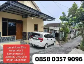 Dijual rumah di UNS Solo Jebres wa.me/+6285803579096