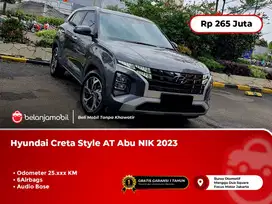 [TANGAN PERTAMA] Hyundai Creta Style AT Abu NIK 2023/2024