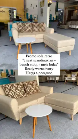 Promo sofa retro minimalis