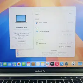 Macbook Pro 2020 Core i7 Ram 32 Ssd 1 tb lenkap full set buat desain