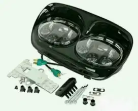 Lampu daymaker harley davidson road glide hitam