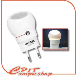 TaffLED Lampu Tidur LED EU Plug Sensor Cool White 240V 0.5W - LXX3148