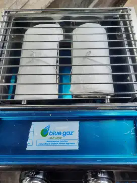 Kompor pemanggang 2 tungku blue gaz