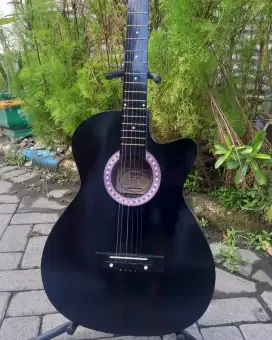 Gitar akustikk hitam promo 175 ribuan new sp cepat