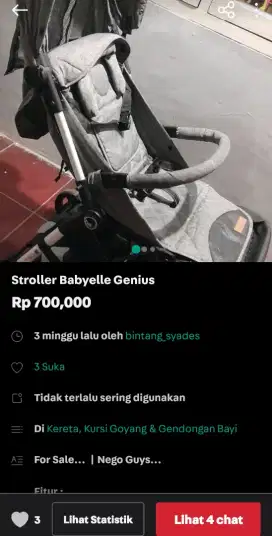 Stroller babyelle genius