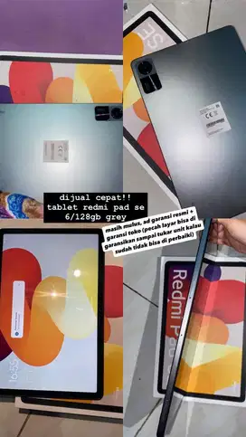 DIJUAL CEPAT REDMI PAD SE GREY 6/128GB