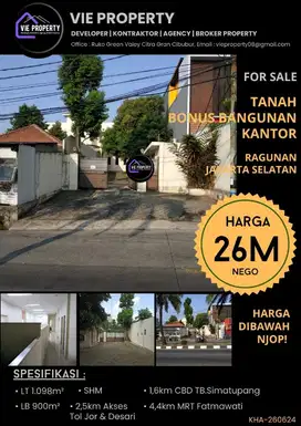 DIJUAL HARGA NJOP! TANAH PINGGIR JALAN KOMERSIL COCOK UNTUK USAHA