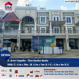 Disewakan Ruko CITRA GARDEN ANEKA Jl. Arteri Supadio