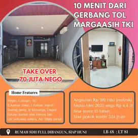 Take Over Cpt rumah 10mnt dr Gerbang Tol Margaasih dkt Cijerah Cimahi