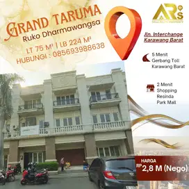 Ruko Dharmawangsa Grand Taruma Dijual Cepat di Karawang Barat