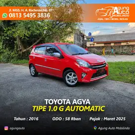 TOYOTA AGYA 1.0 G AUTOMATIC 2016