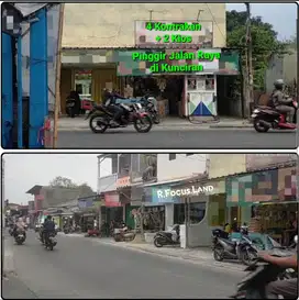 Kontrakan 4 Pintu 2 Kios Pinggir Jalan Raya di KUNCIRAN