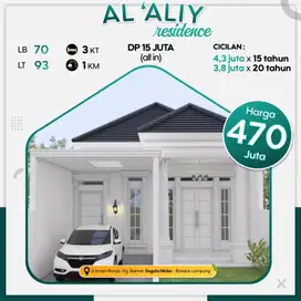 RUMAH DP HANYA 15 JT MODEL SCANDAVIAN SGALA MIDER BANDAR LAMPUNG