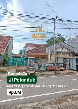 rumah tua jalan pelanduk cocok buat cafe dan kost