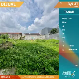 Tanah Kavling Murah di Jalan Teluk-teluk, Arjosari Blimbing Malang