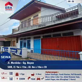 Disewakan Rumah Gg.Bayan Jl. Merdeka