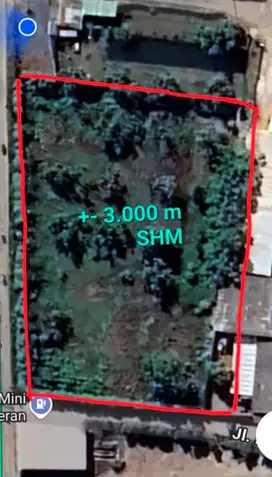 Dijual tanah kering teluk naga cocok untuk gudang luas 3000m2