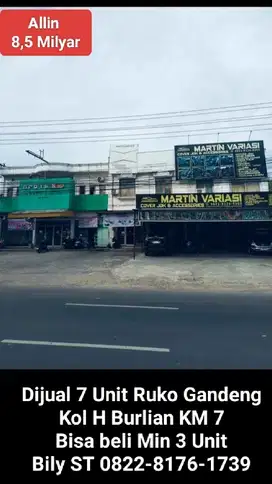 7 Ruko Kol H Burlian Murah palembang