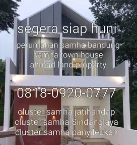 rumah 2 lantai samha bandung ahmad land segera siap huni