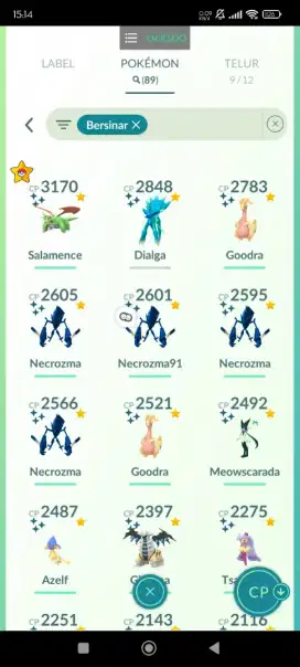 Jual akun pokemon go rare shiny