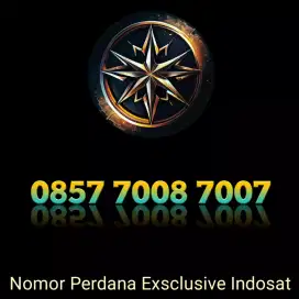 Nomor Cantik Exsclusive perdana Indosat Premium minimalis 007 008