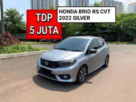 HONDA BRIO RS CVT 2022 SILVER PROMO MURAH DP MINIM 5 JUTA